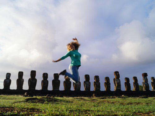 Giulia a Rapa Nui